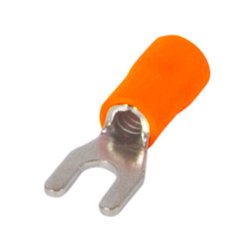 Наконечник вилочный кабельный изолированный 0.5-1.5 мм.кв., оранжевый e.terminal.stand.sv.1,25.5.orange