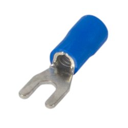 Наконечник кабельный вилочный изолированный 4-6 мм.кв., синий e.terminal.stand.sv.5,5.6.blue