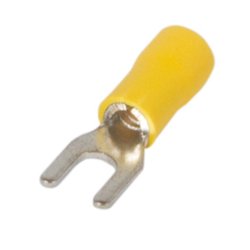 Наконечник кабельный вилочный изолированный 4-6 мм.кв., желтый e.terminal.stand.sv.5,5.6.yellow