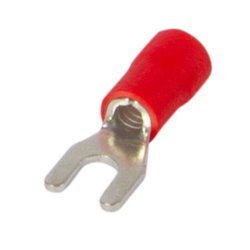 Наконечник вилочный кабельный изолированный 4-6 мм.кв., красный e.terminal.stand.sv.5,5.8.red