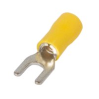 Фото Наконечник вилочный кабельный изолированный 4-6 мм.кв., желтый e.terminal.stand.sv.5,5.8.yellow