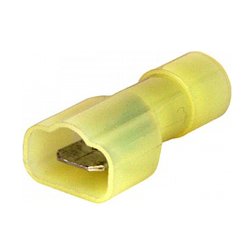 Наконечник кабельный соединительный изолированный серии FN 4-6 мм.кв., желтый (папа) (fn.m.4.6)e.terminal.stand.mdfn5.5.250.yellow