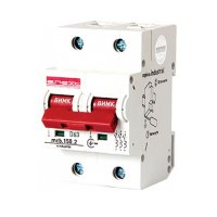 Фото Двополюсний автоматичний вимикач, 2р, 63А, D, 15kA, e.industrial.mcb.150.2.D63