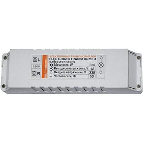 Фото Трансформатор электронный для освещения 12В 105Вт e.trans.electron.230.12.105 Электробаза