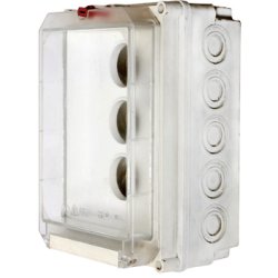 Монтажна коробка пластикова SB-K-51 IP55 під автоматичний вимикач, що вкручується (250*166*140)