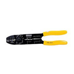 Инструмент для обжима изолированных кабельных наконечников, снятия изоляции и резки провода e.tool.crimp.hs.313