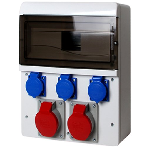 Фото Монтажний набір - 1х16A 2,5 кв.мм, 1х32 4 кв.мм, 3х16 230V 1,5 кв.мм, 13 мод. Электробаза