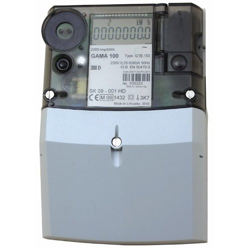 Фото Однофазний лічильник електроенергії для зеленого тарифу GAMA 100 G1B.164.220.F3
