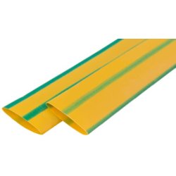Термоусадочная трубка, 12/6, 1м, желто-зеленая e.termo.stand.12.6.yellow-green