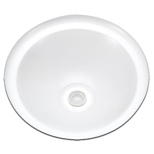 Фото Светодиодный светильник с датчиком движения e.sensor.LED.77.12.4000 (белый) 12вт 4000К 360° Электробаза
