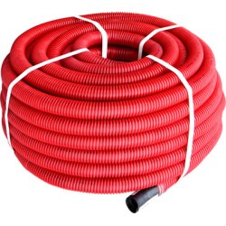 Труба гофрированная двустенная Копофлекс красная 110(50м)