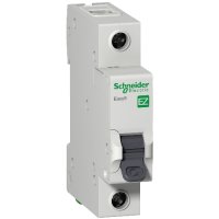 Фото Автоматичний вимикач однополюсний 10А Х-ка 1п Schneider Easy9