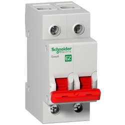 Вимикач навантаження 2Р 63А 5кА Easy9 Schneider