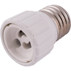 Переходник e.lamp adapter.Е27/GU10.white, из патрона Е27 на GU10, пластиковый