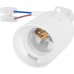 Ещё фото Патрон пластиковый подвесной e.lamp socket pendant..E27.pl.white, Е27, с кабелем 15см и клеммным кол.